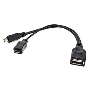 USB FEMALE TO MICRO USB FEMALE + MALE