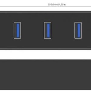 ORICO 4 PORT USB3.0 HUB BLK