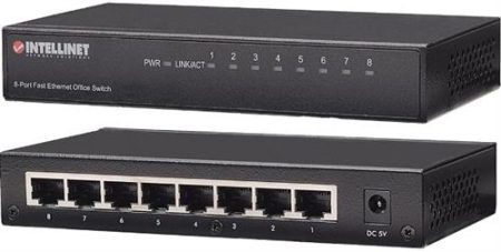 Intellinet 8 Port Fast Ethernet Office Switch