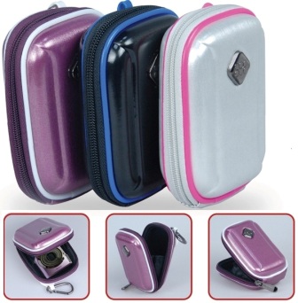 Promate Silver Amba Aluminum Finish Hard Shell Camera Case