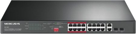 Mercusys 20 Ports With 16 PoE Plus and 2 Port Gigabit Rackmount Switch