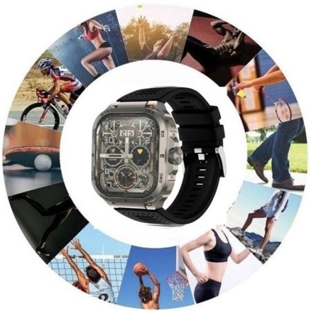 Nesty NP 104 Ultra Smart Sports Watch With Calling Function Black