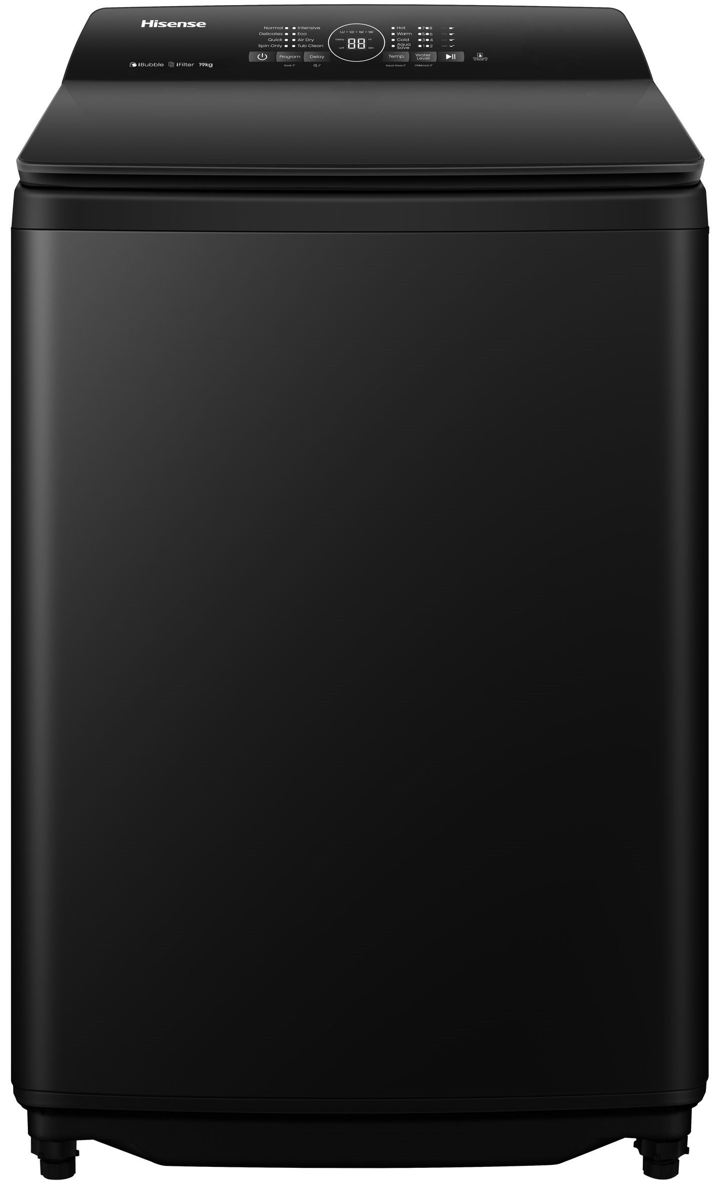 Hisense 18Kg Top Loader Wachine Machine Black