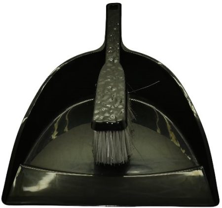 Casey Handheld Dust Pan And Brush Set Black