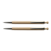 Maple Wood Pen And Clutch Pencil Set — Brown — STD