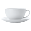 White Basics Cappuccino Cup and Saucer 320ml