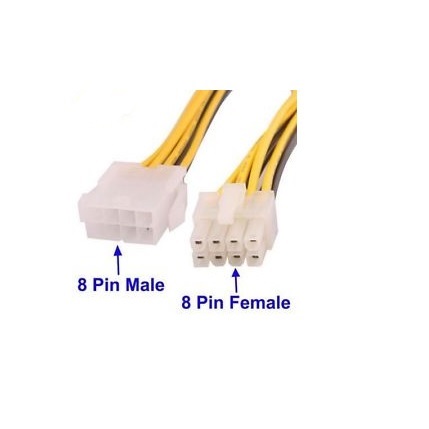 20CM 8PIN MALE TO FEMALE