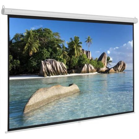 PROJECTOR SCREEN WITH REMOTE 96"