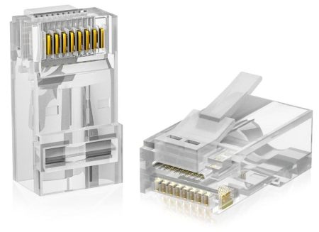 PASS THROUGH RJ45 CONNECTORS (100)