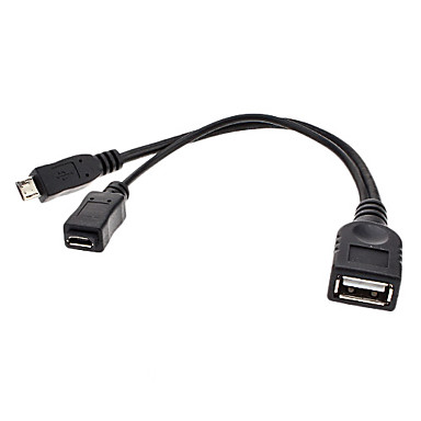 USB FEMALE TO MICRO USB FEMALE + MALE