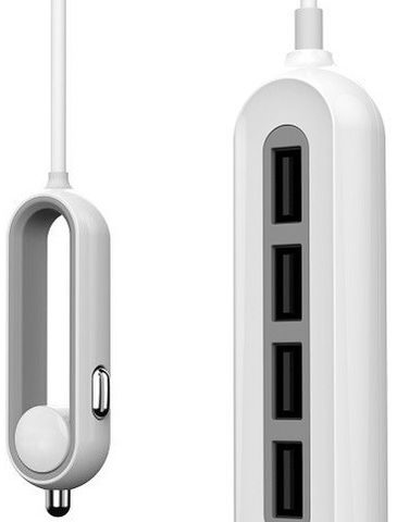 Whizzy 4 Port USB Family Car Charger