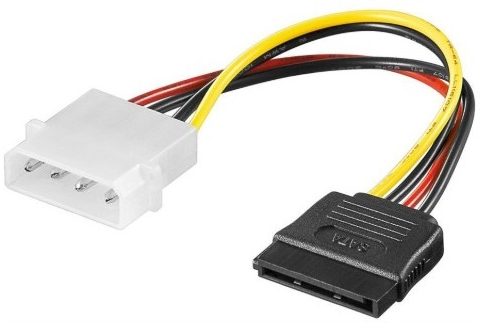 UniQue SATA Male to 4 Pin Female Molex Adapter
