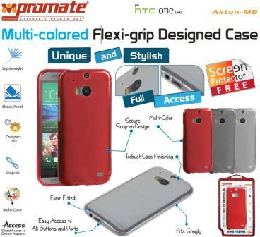 Promate Akton M8 Flexi Grip Multi Colored Case