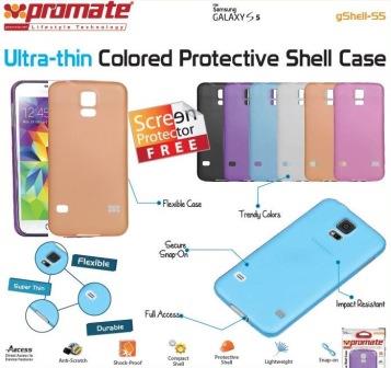 Promate Orange Gshell S5 Ultra-thin Colored