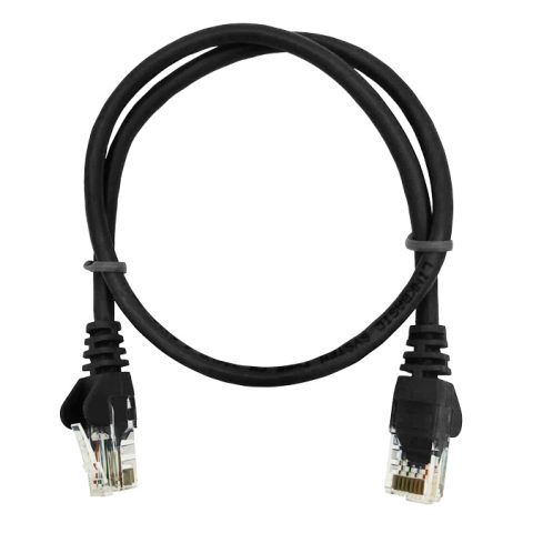 Linkbasic 50cm UTP Cat5e Flylead Black