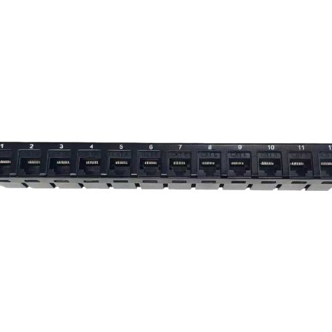 Linkbasic 12 Port Cat6 10-inch Patch Panel for Mini Rack
