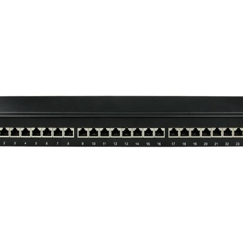 Linkbasic 24 Port Cat5e Shielded Rack Mount Patch Panel