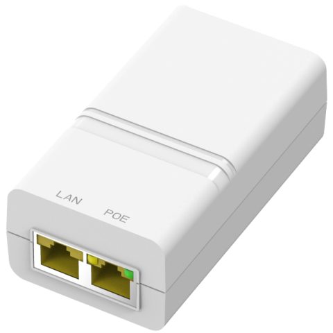 Procet Gigabit 52V 30W PoE Adapter with No Cable
