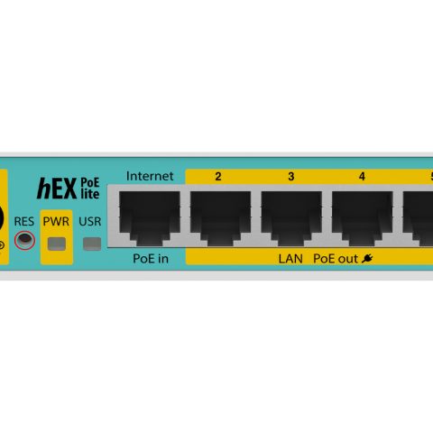 MikroTik hEX PoE Lite 5 Port Ethernet 4 PoE Router