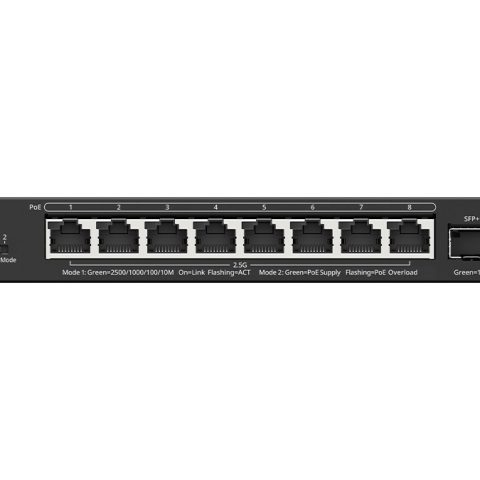 Reyee 8 Port 2.5Gbps PoE 130W 1SFP+ Smart Managed Switch