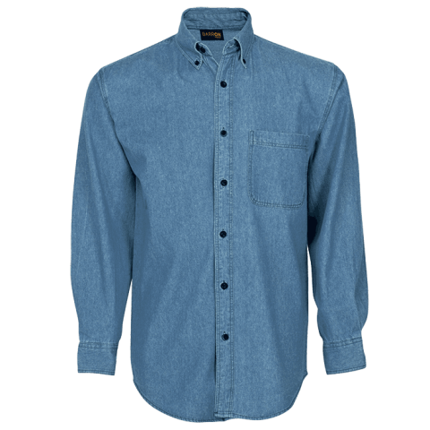 Denim Shirt Long Sleeve Mens